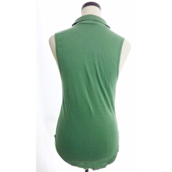 NWT Free People Green Turtleneck Tunic Top Sleeveless Shirt XS Muscle Tank - Picture 3 of 6